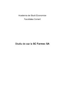 Studiu de Caz SC Farmec SA - Pagina 1
