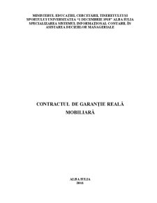 Contractul de Garanție Mobiliară - Pagina 1