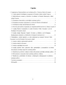 Studiu aplicativ privind eficientizarea activității unei instituții publice Primăria Municipiului Adjud, Județul Vrancea - Pagina 2