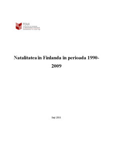 Natalitatea în Finlanda în Perioada 1990-2009 - Pagina 1