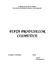 Piața Produselor Cosmetice - Pagina 1