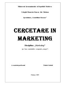 Cercetare în Marketing (Orange Moldova) - Pagina 1