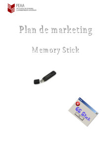 Plan de Marketing - Memory Stick - Pagina 1