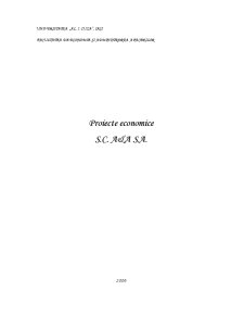 Proiecte Economice SC A and A SA - Pagina 1