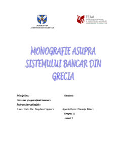 Sistemul Bancar din Grecia - Pagina 1