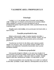 Valorificarea Propolisului - Pagina 1