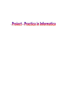 Practică informatică - Macromedia Dreamweaver - Pagina 1