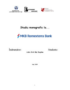 Monografie MKB Romexterra Bank - Pagina 1