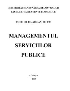 Managementul Serviciilor Publice - Pagina 1