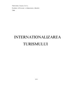 Internaționalizarea turismului - Pagina 1