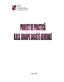 Lucrare de practică - Monografie BRD - Pagina 1
