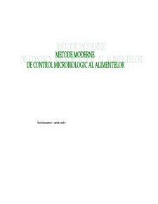 Metode Moderne de Control Microbiologic al Alimentelor - Pagina 1