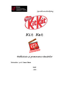 Publicitatea și promovarea vânzărilor - Kit Kat - Pagina 1