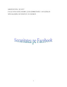 Securitatea pe Facebook - Pagina 1