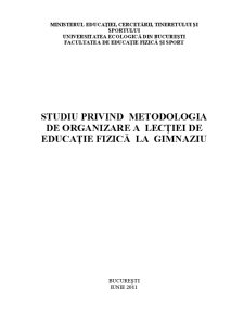 Studiu privind Metodologia de Organizare a Lecției de Educație Fizică la Gimnaziu - Pagina 2