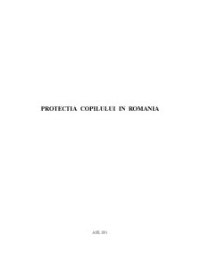 Protecția copilului în România - Pagina 1