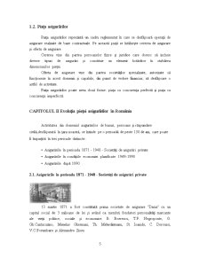 Evoluția Pieței Asigurărilor din România - Pagina 5