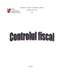 Controlul Fiscal - Pagina 1