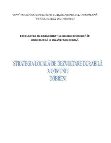 Strategia locală de dezvoltare durabilă a Comunei Dobreni - Pagina 1