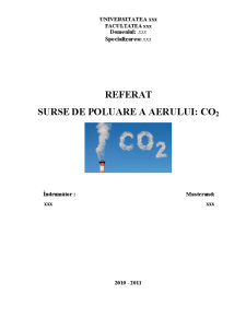 Surse de Poluare a Aerului - CO2 - Pagina 1