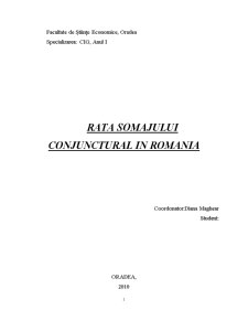 Rata șomajului conjunctural în România - Pagina 1