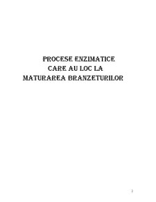 Procese enzimatice care au loc la maturarea brânzeturilor - Pagina 2