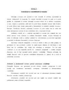 Armonizarea contabilității în România - Pagina 1