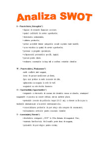 Analiza SWOT - Brutăria Bizo - Pagina 4
