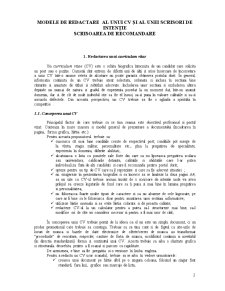 Tehnici de comunicare - modele de redactare a unui CV și a unei scrisori de intenție. scrisoarea de recomandare - Pagina 2