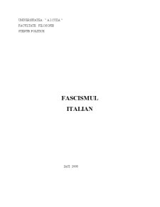 Fascismul Italian - Pagina 1