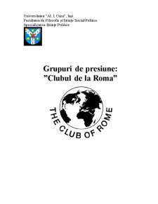 Grupuri de presiune - Clubul de la Roma - Pagina 1