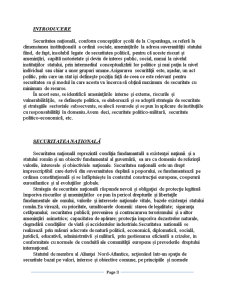 Politica de securitate națională a României în contextul apartenenței la structurile euro-atlantice - riscuri și amenințări - Pagina 3