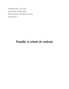 Familie și relații de rudenie - Pagina 1
