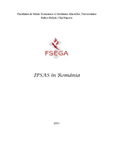 Contabilitatea instituțiilor publice - IPSAS în România - Pagina 1