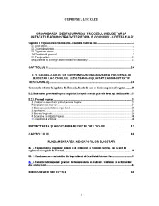 Organizarea (desfăsurarea) procesului bugetar la unitățile administrativ teritoriale - Consiliul Județean Iași - Pagina 1