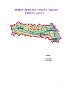 Analiza Turismului Rural din Stațiunea Balneară Amara - Pagina 1