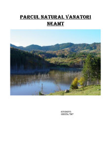 Parcul Natural Vânători Neamț - Pagina 1