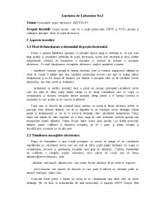 Protocoalele poștei electronice - SMTP POP3 - Pagina 1