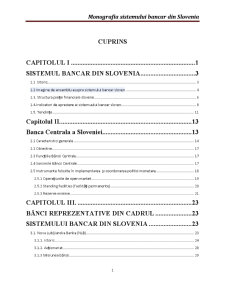 Monografia Sistemului Bancar din Slovenia - Pagina 1