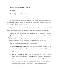 Raportul juridic în dreptul internațional privat - Pagina 1