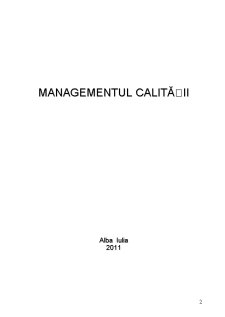 Managementul Calității - Pagina 1