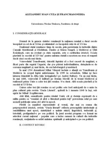 Alexandru Ioan Cuza și Francmasoneria - Pagina 1