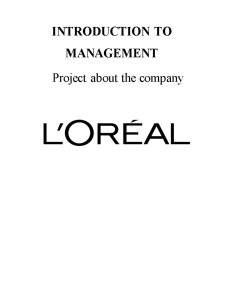 Management L'Oreal - Pagina 1