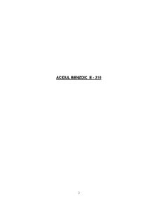 Acidul Benzoic E-210 - Pagina 2
