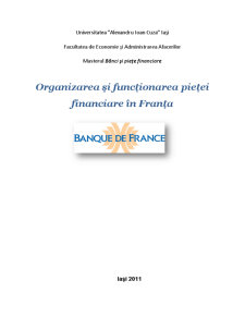 Organizarea și funcționarea pieței financiare din Franța - Pagina 1