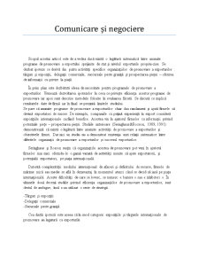 Comunicare și Negociere - Pagina 1