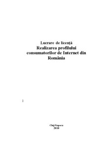 Profilul consumatorilor de internet din România - Pagina 1