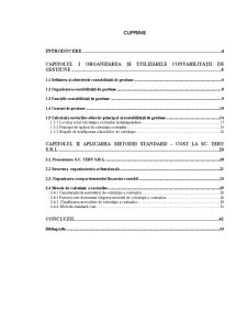 Metode de Evidență Analitică a Cheltuielilor de Producție și Calculație a Costurilor Totale - Metoda Standard - Cost - Pagina 3