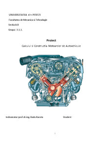 Calculul și construcția motoarelor de autovehicule - Pagina 1