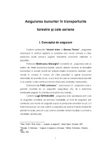 Asigurarea Bunurilor în Transporturile Terestre și Aeriene - Pagina 1